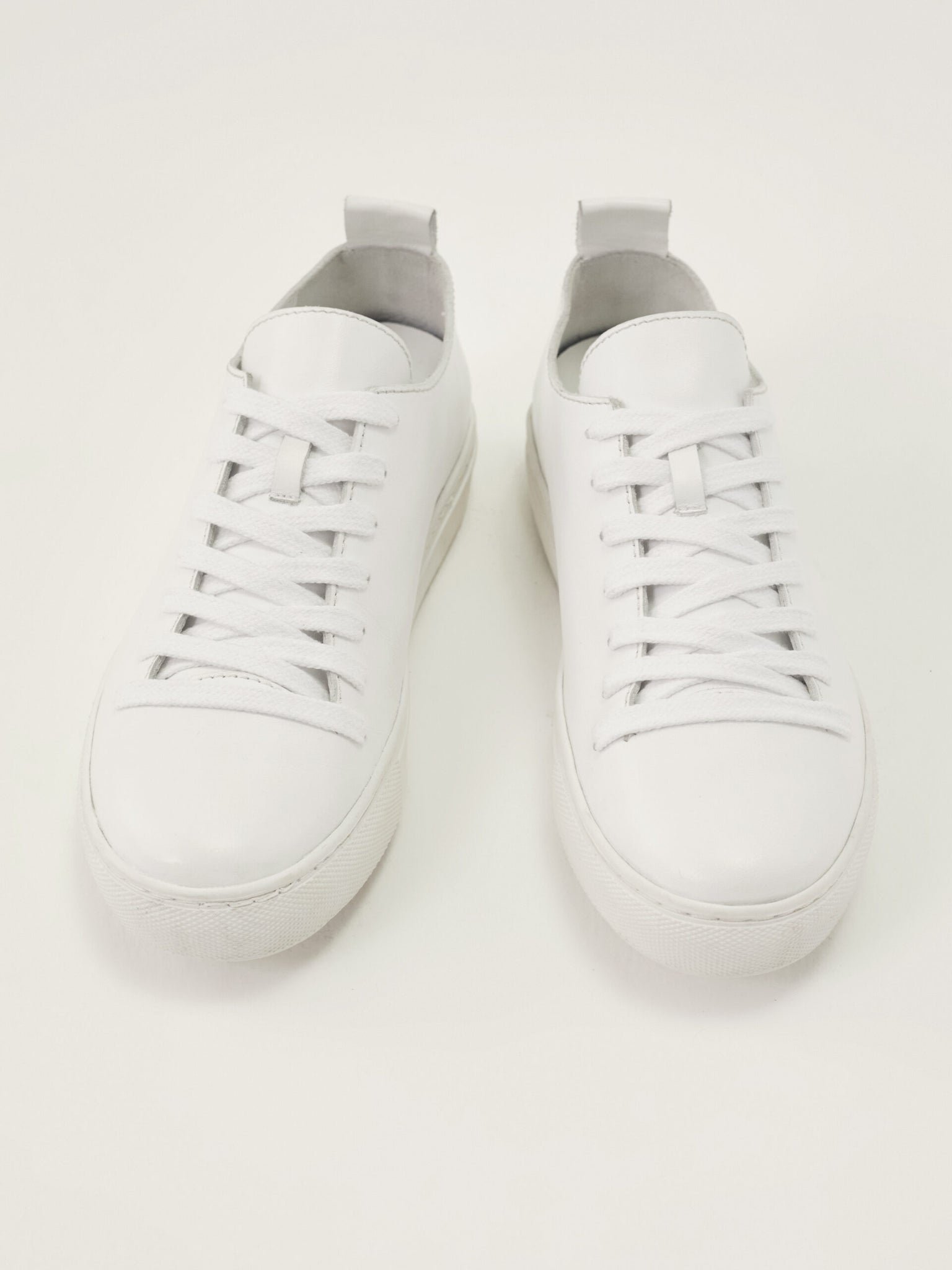 Recycled Rubber Sole Leather Sneakers