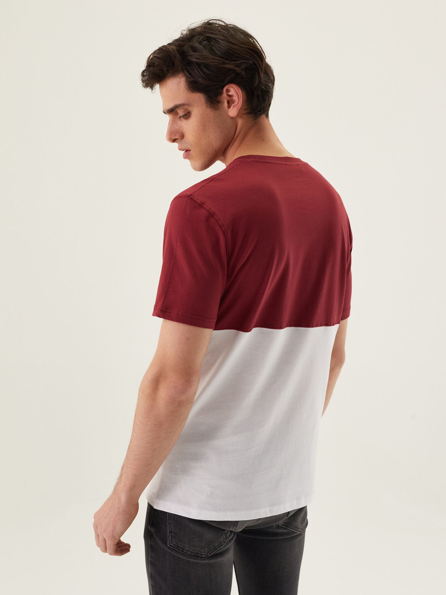 Recycled Cotton Color Blocked T-shirt
